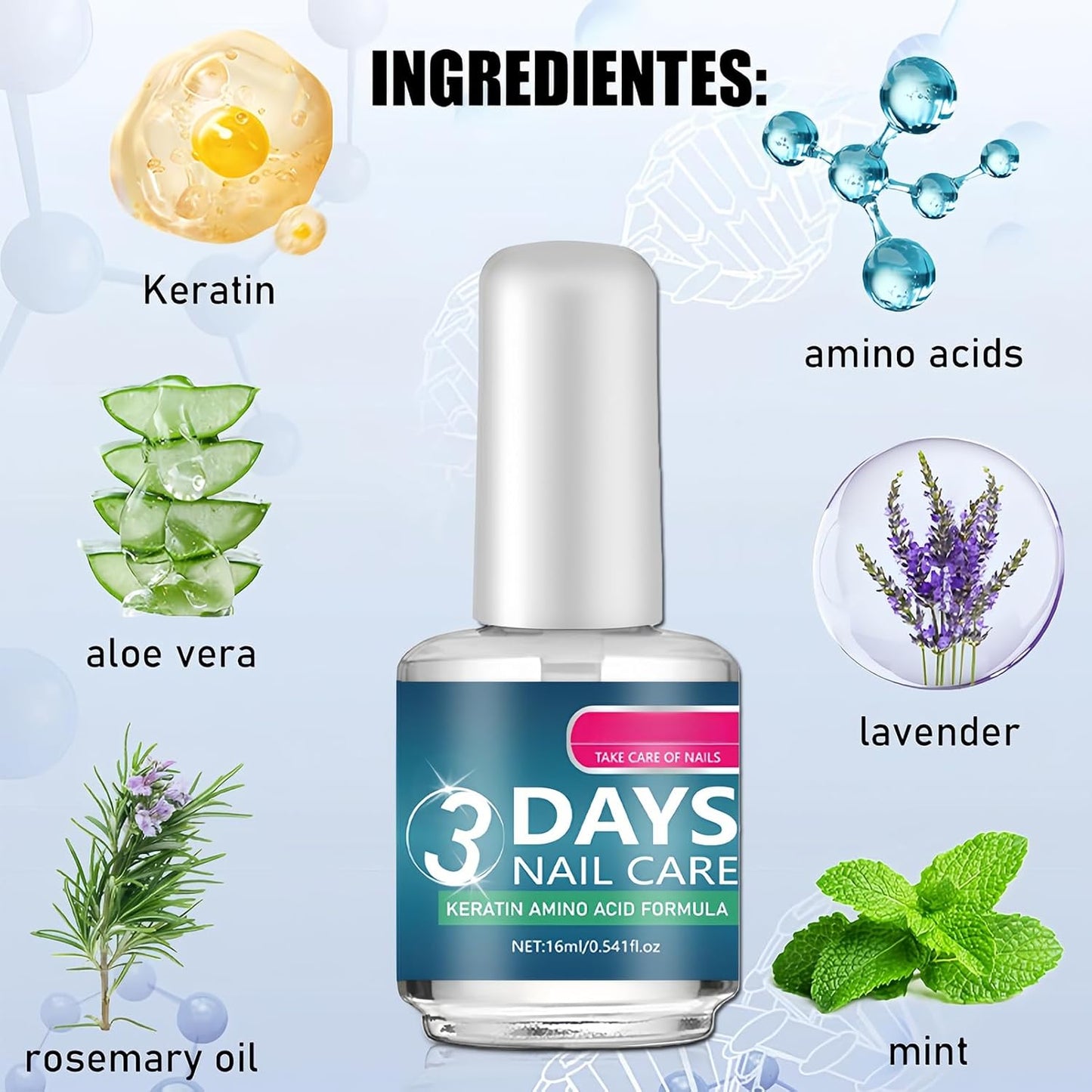 3-Day Keratin Nail Repair Treatment Oil