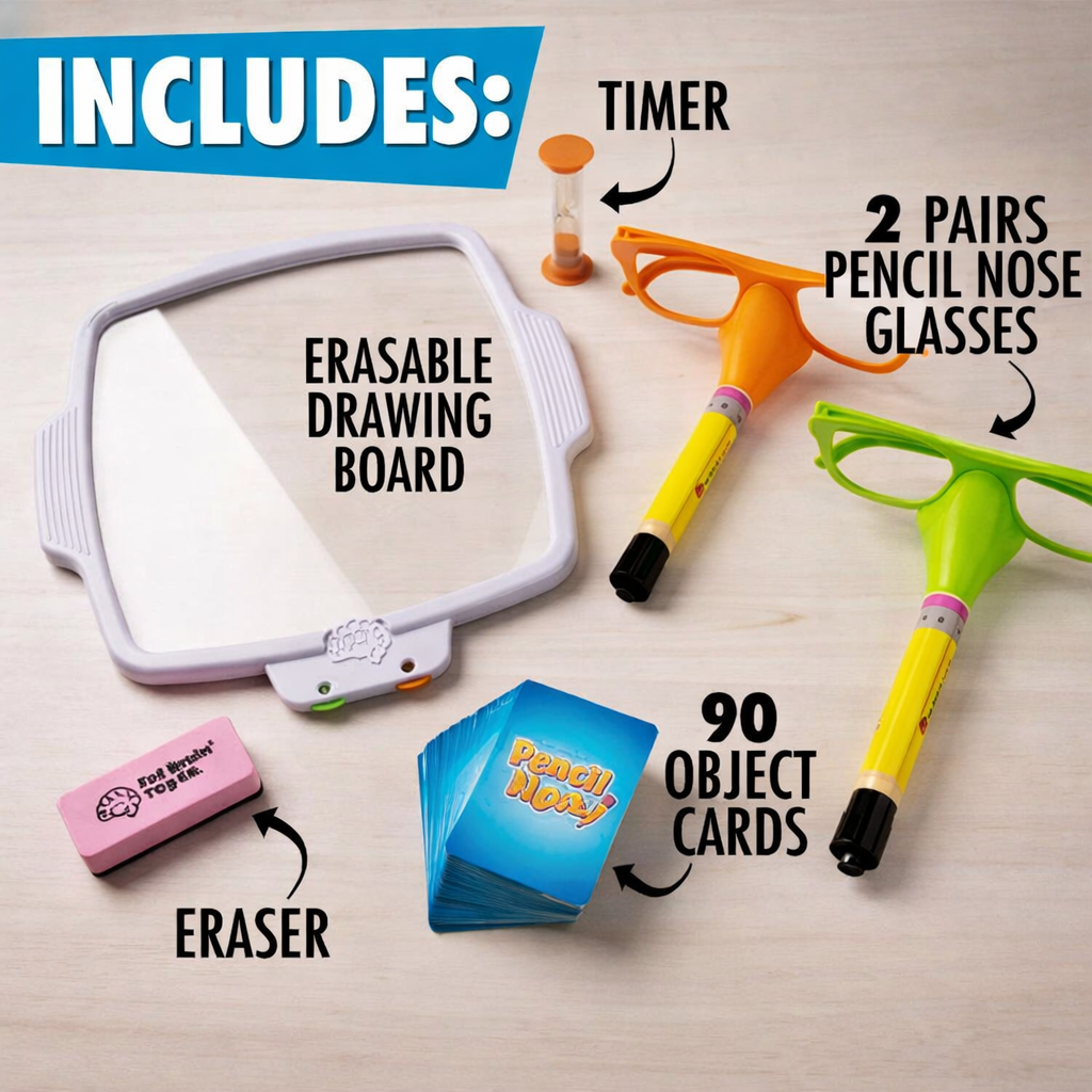 Pencil Nose™ – The Hilarious Family Drawing Game