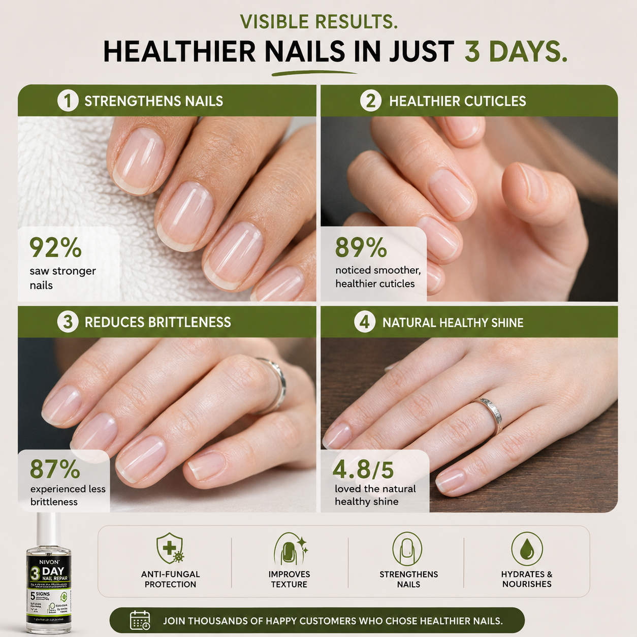 3 Day Keratin Nail Repair Treatment Serum