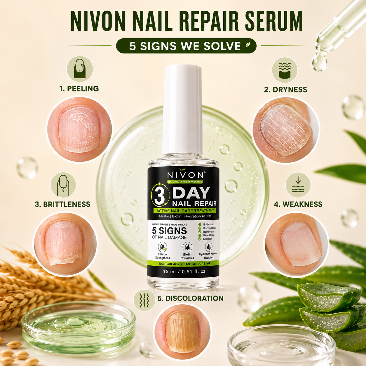 3 Day Keratin Nail Repair Treatment Serum